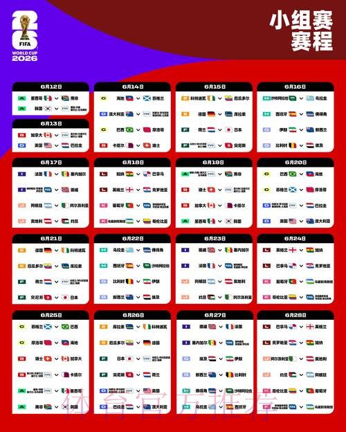 2026世界杯赛程详细安排完整安排怎么看